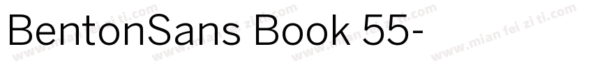 BentonSans Book 55字体转换